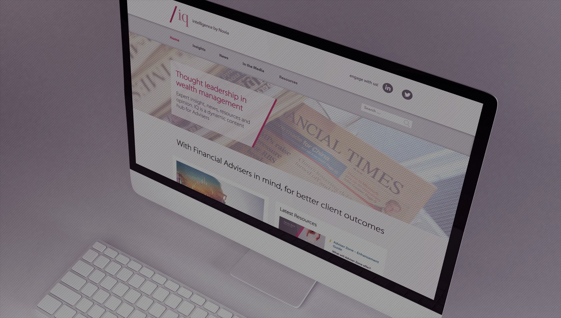 Novia Financial website